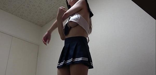  Hikari Sena with big natural tits takes off her costume